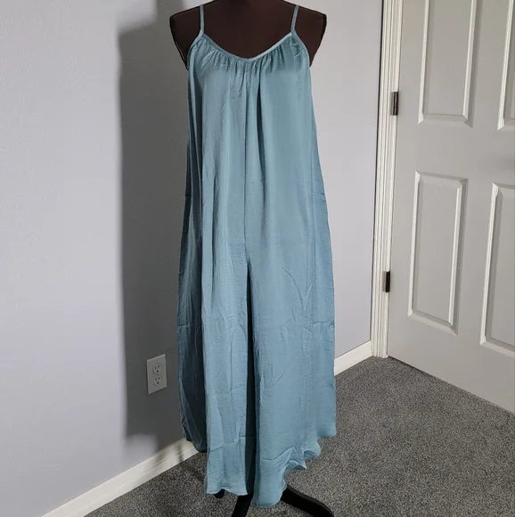 NWT! Hem & Thread Teal Jumpsuit - Picture 4 of 8